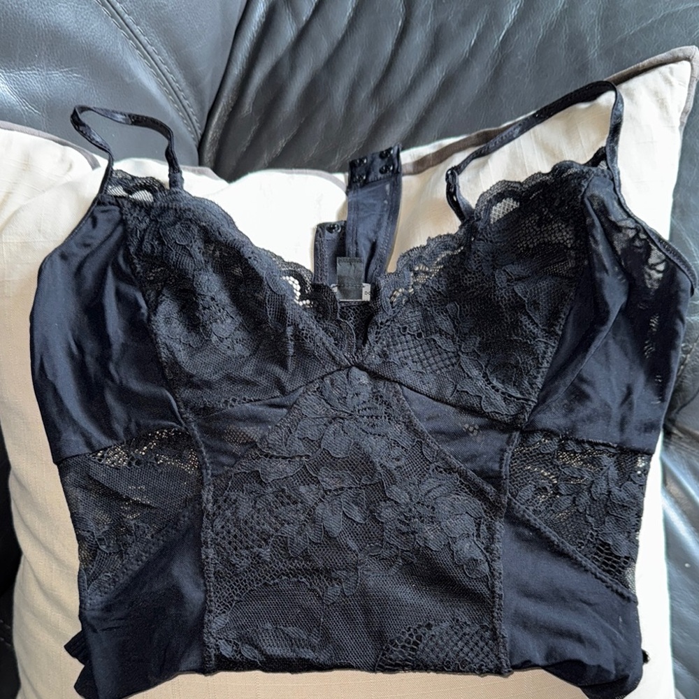 Guess Black Lace Bodysuit